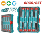 JUEGO DESTORNILLADOR TOTAL THT250826 PRECISION 8 PZAS