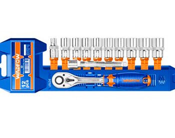 JUEGO CUBOS WADFOW UWST3212 12 PZAS 3/8" PULGADAS CON CHICHARRA/ 058179