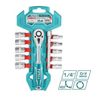 056724_0.jpg JUEGO CUBOS TOTAL THT14114126 1/4" 12 PZAS CON CHICHARRA / 056724