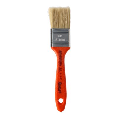 BROCHA ROMA 303001 1/2" MANGO ROJO PELO BLANCO SINTETICO/025767