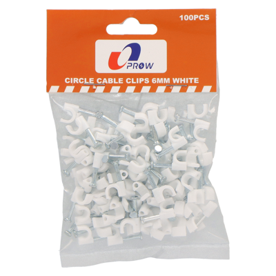 GRAPA ELECTRICA PROW 6MM BLANCO 6MM CLAVO ACERO 100/1 /062856