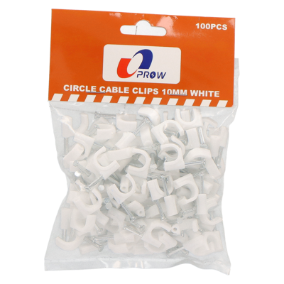 GRAPA ELECTRICA PROW 10MM BLANCO 10MM CLAVO ACERO 100/1/062858