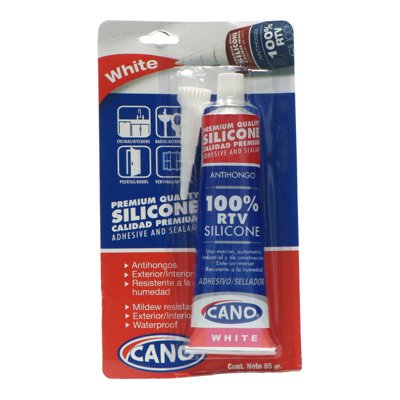 SELLADOR CANO PROFESIONAL 100% RTV SILICON 3 OZ BLANCO /037790