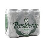 Presidente Light Beer 6 Units / 473 mL / 16 oz /495672